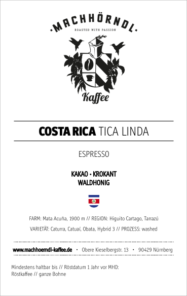 COSTA RICA Tica Linda - unverpackt