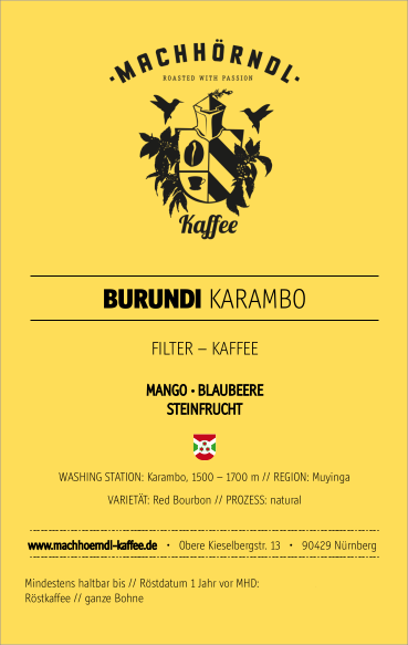 BURUNDI Karambo - unverpackt